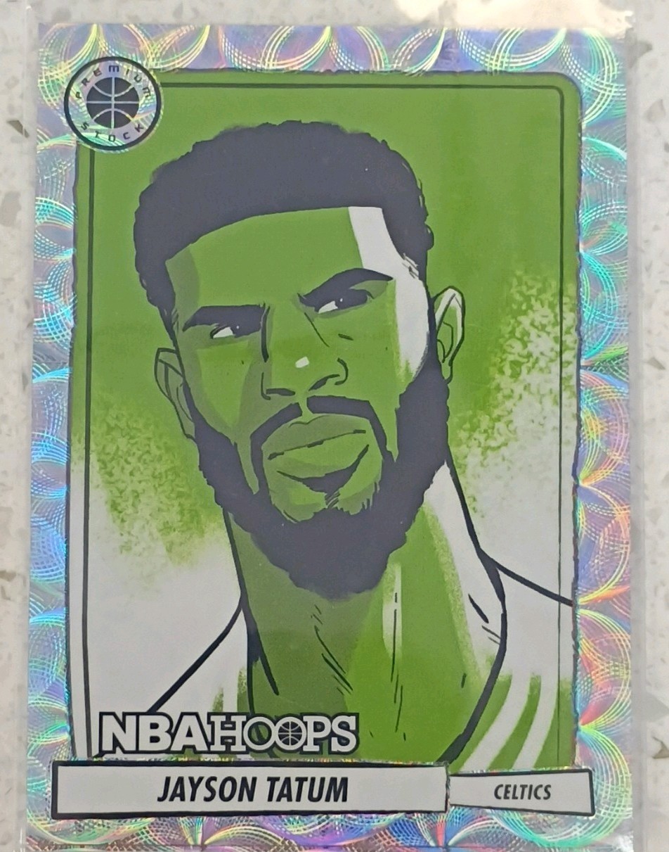 Panini 2023-24 Premium Stock Presentations Jayson Tatum No. 4 Prizm Celtics
