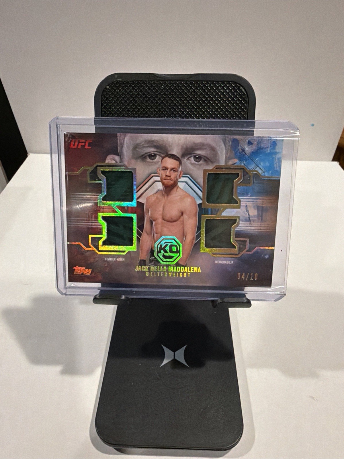 Jack Della Maddalena Topps 2026 Knockout UFC Fighter-Worn Relic Card #4/10