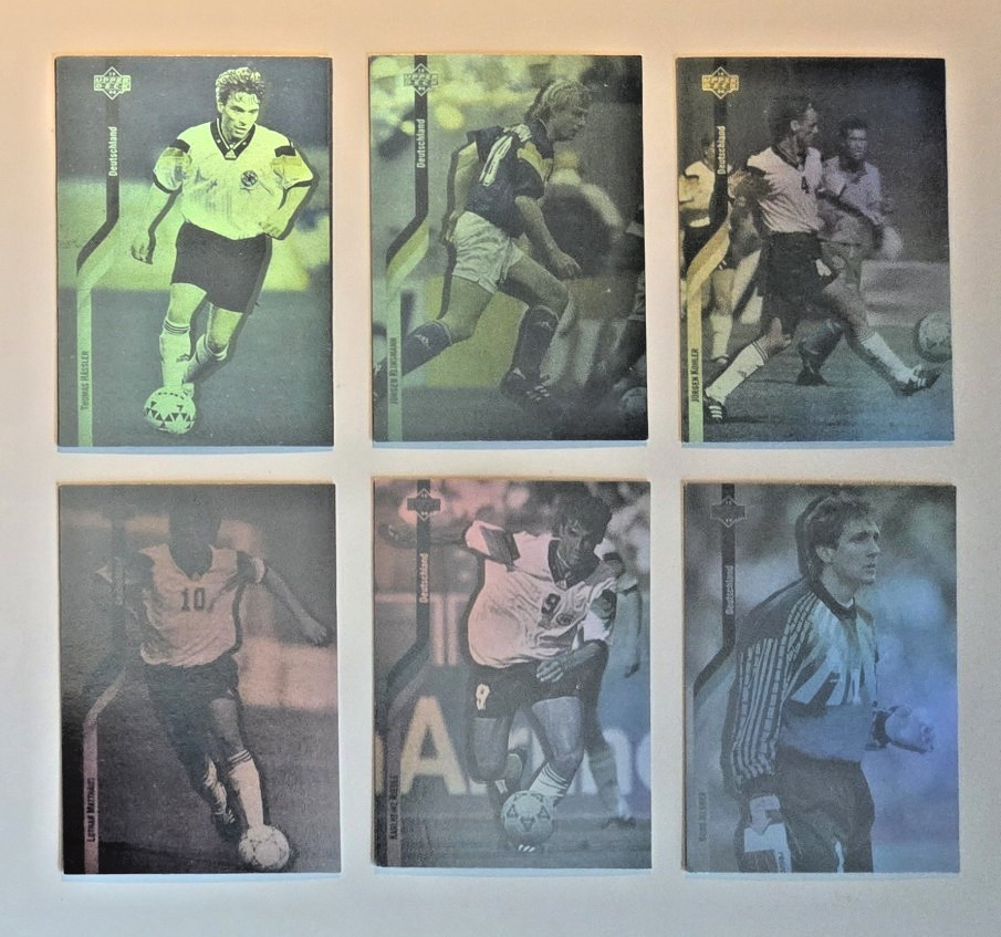 1994 Upper Deck World Cup Set of 6 Holograms D1-D6