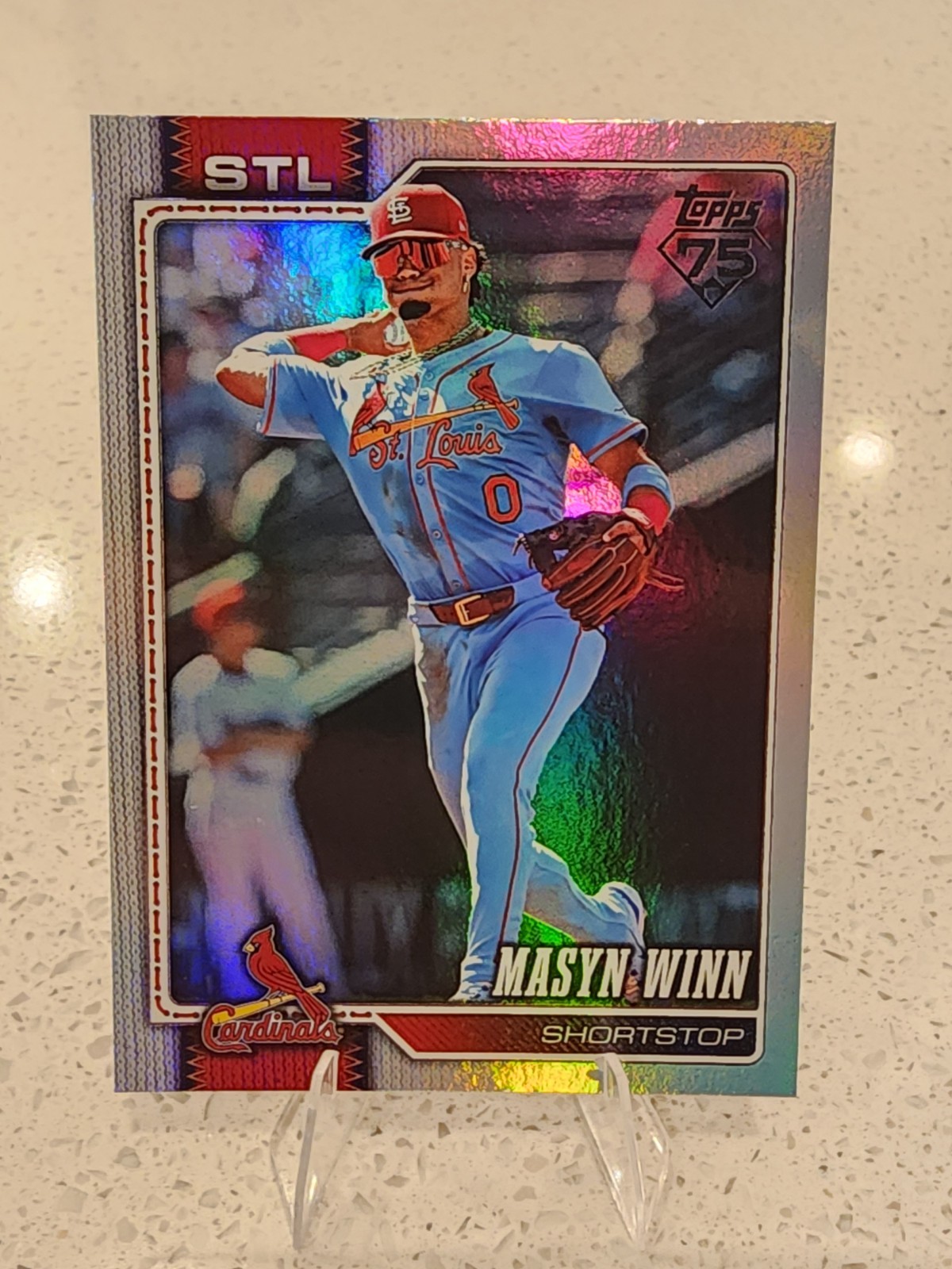 2026 Topps Series 2 Masyn Winn Rainbow Foil St Louis Cardinals #526