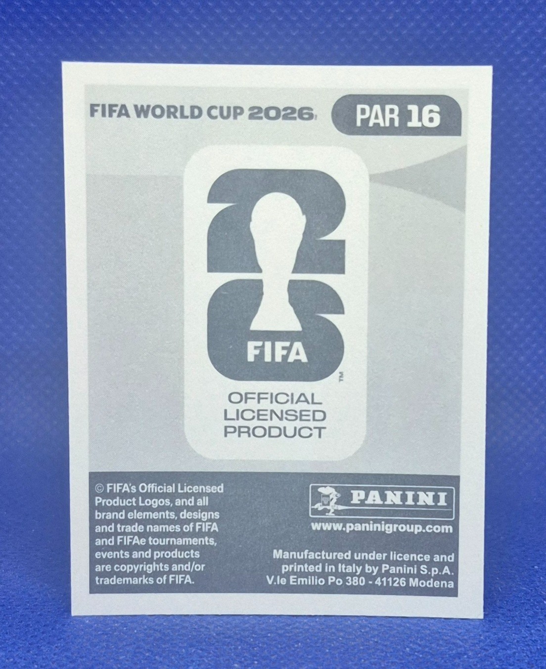 2026 Panini FIFA World Cup Sticker Alejandro Romero Gamarra #PAR 16 – Paraguay