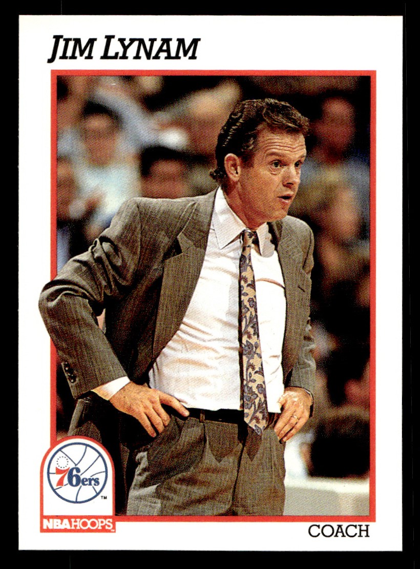 1991-92 NBA Hoops – Jim Lynam #240 Basketball Sports Card Raw Trading Card