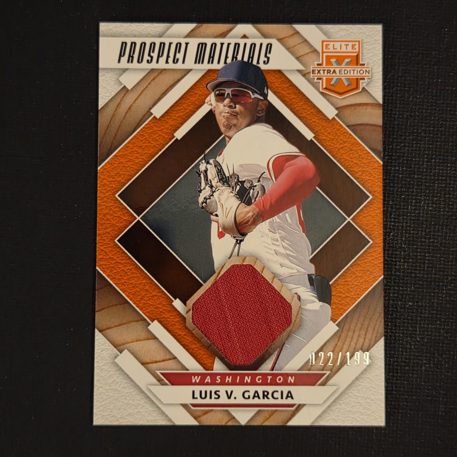 2020 Panini Elite Extra Edition – Prospect Materials Luis Garcia #PM-LV /149