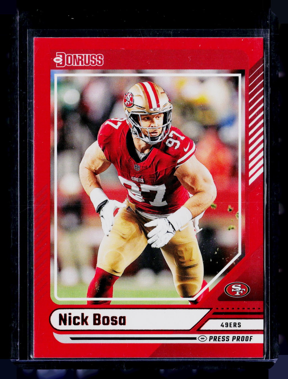 2024 Donruss #193 Nick Bosa Press Proof Red