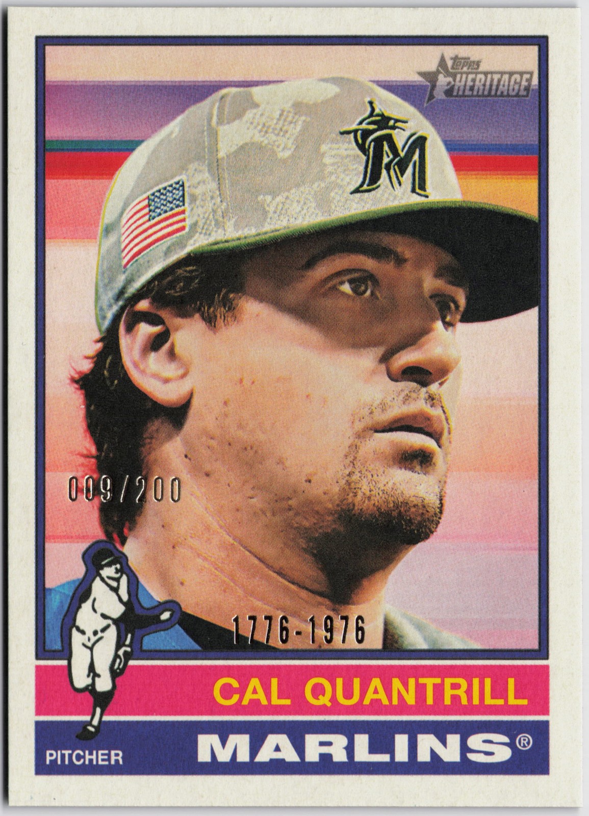 2025 Topps Heritage #501 Cal Quantrill Bicentennial #/200