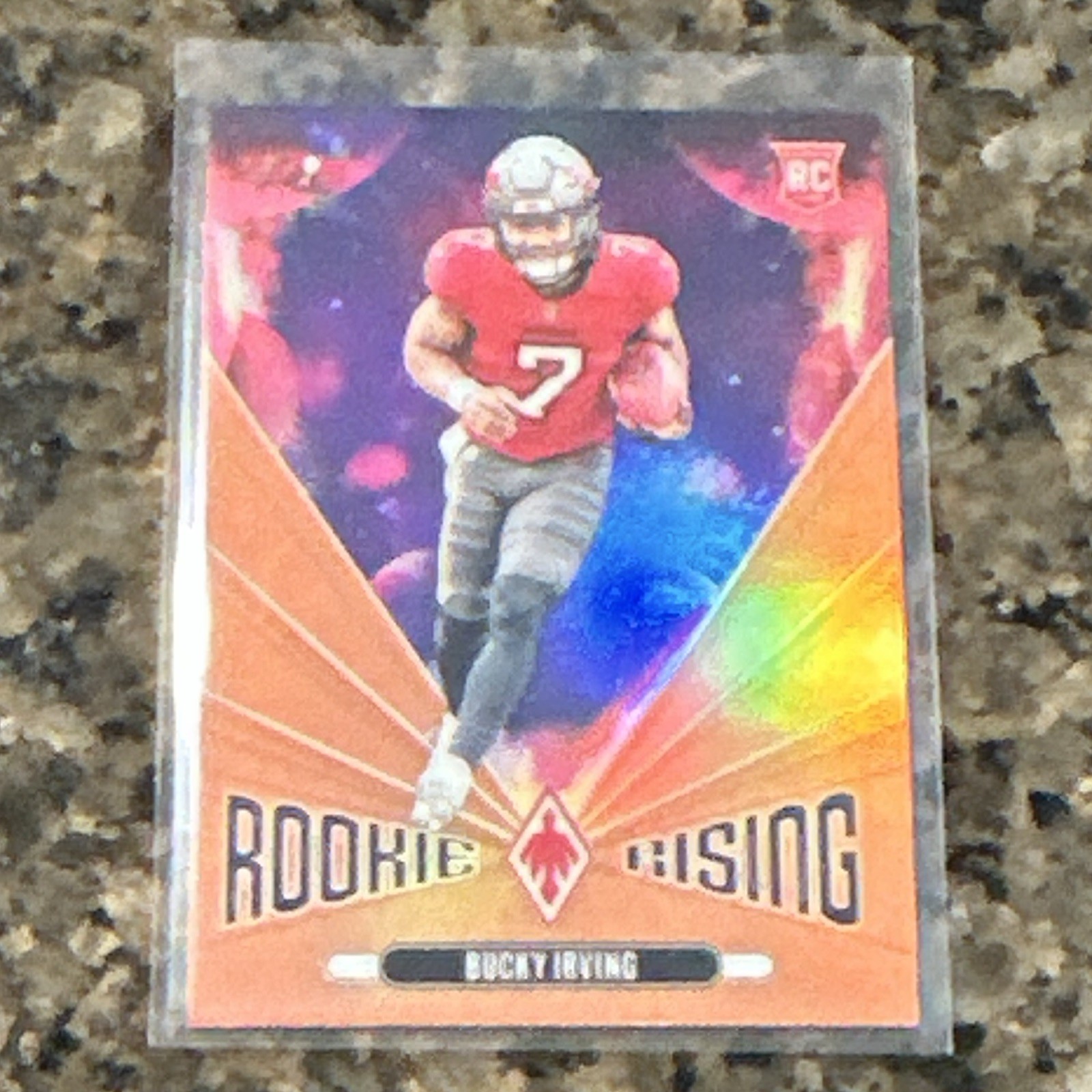 Panini Rookie Rising – Bucky Irving Rookie Insert RR-36 Tampa Bay Buccaneers