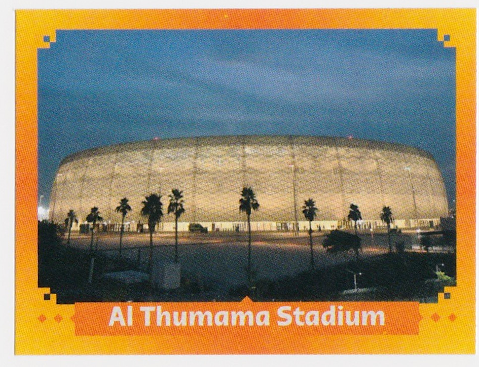 2022 World cup Chromos, stadiums Trophy mascot Panini Qatar