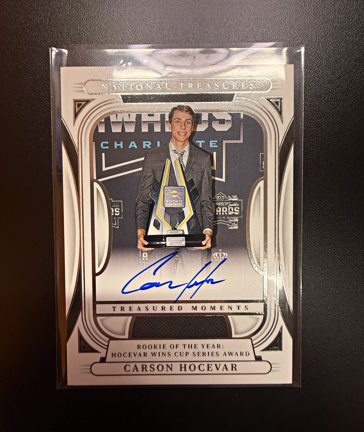 2025 Panini Treasures NASCAR Carson Hocevar Treasured Moments TM-CHR Auto 91/99