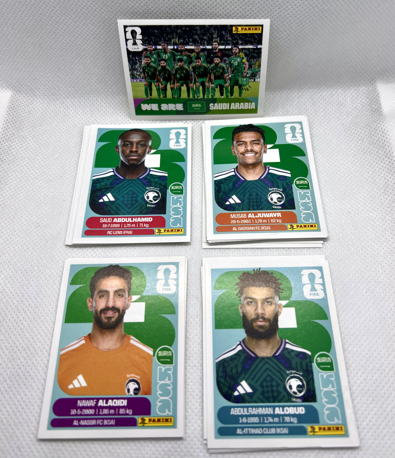 KSA 1-20 – We Are Saudi Arabia – YOU PICK – Panini FIFA World Cup 2026 – Group H
