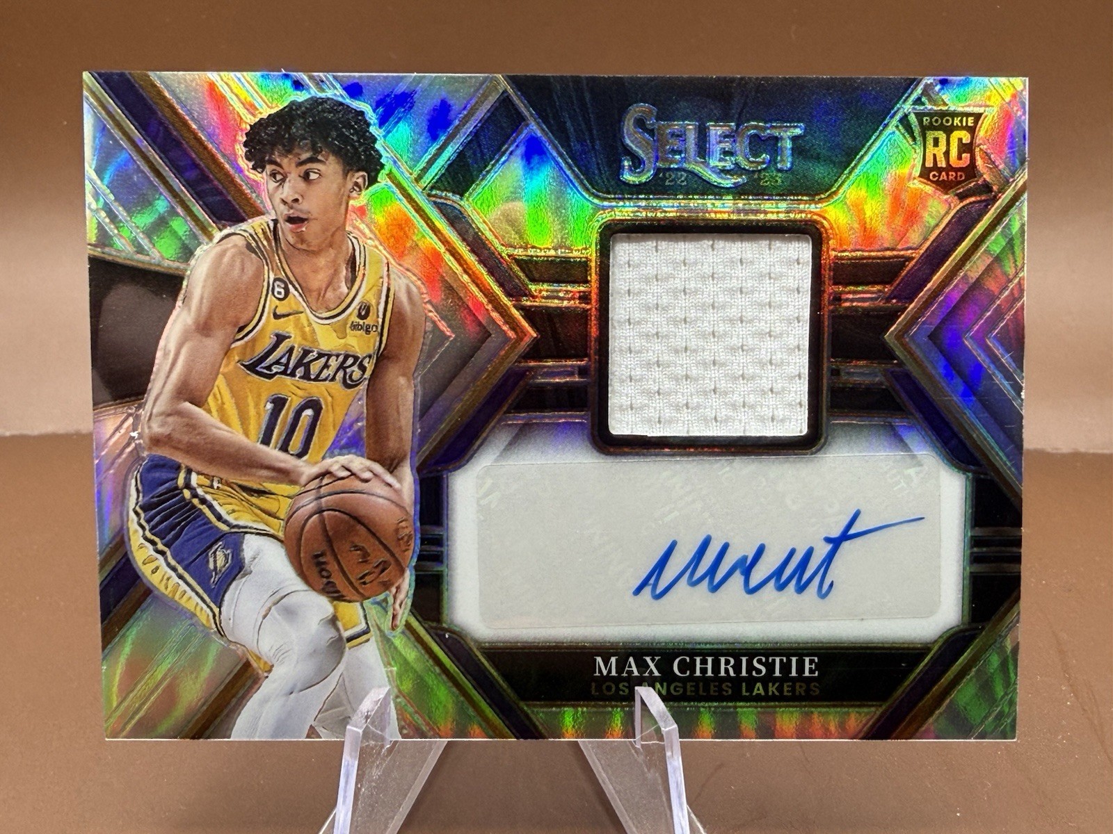 2022-23 Panini Select – Rookie Jersey Autographs Max Christie #RJA-MAX /199 RC