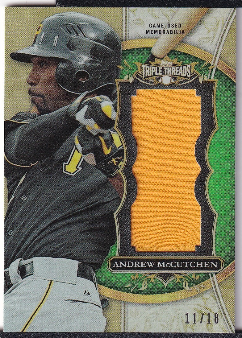 2013 Topps Triple Threads Andrew McCutchen TTUJR-AM1 Unity Jumbo Relic 11/18