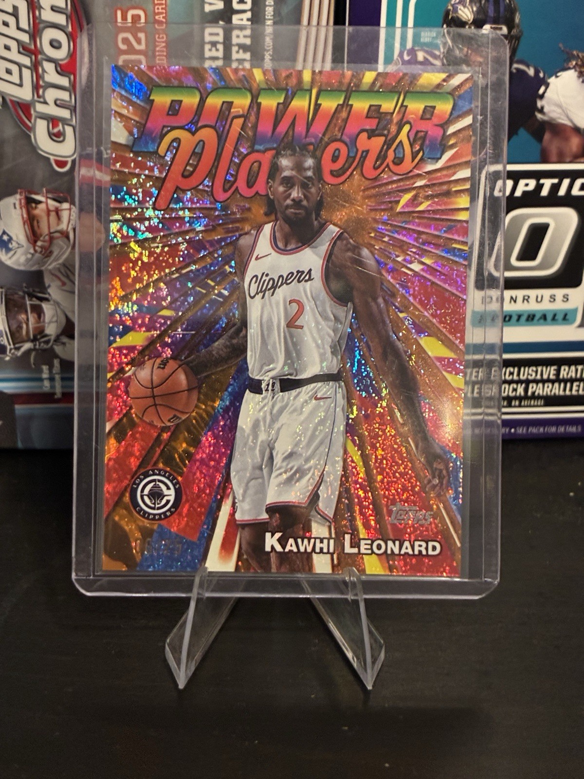 2025-26 Topps Power Players Kawhi Leonard #PP-8 Orange Holofoil /25