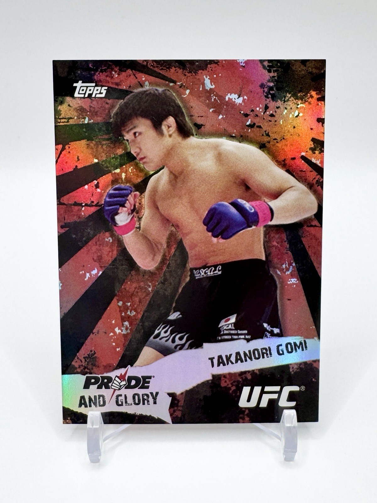 Takanori Gomi 2010 Topps UFC Series 4 Pride & Glory Onyx 66/88 Black #7 SSP Rare