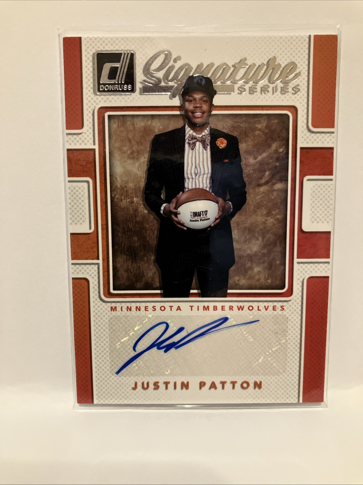 Justin Patton Auto Basketball 2017-18 Panini Donruss Signature #SSJP Auto RC