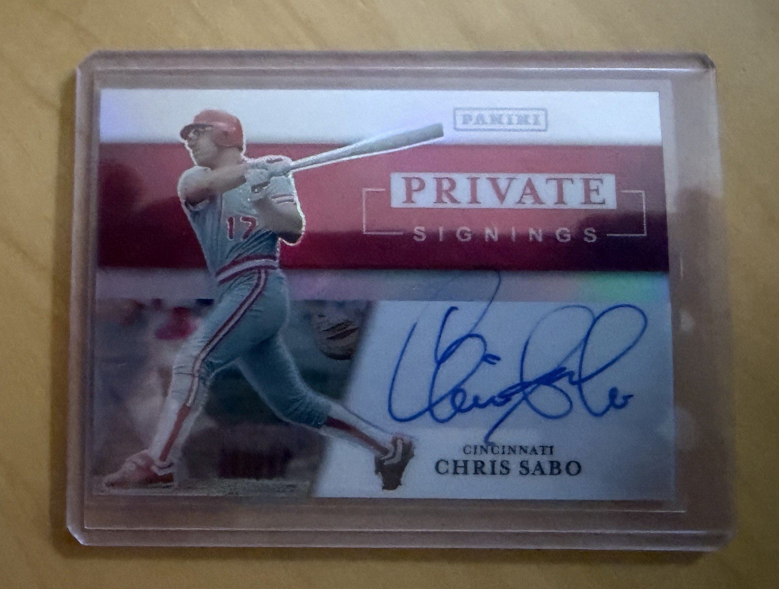 2026 Chris Sabo Auto Donruss Elite Baseball Private Signings Autograph On Card