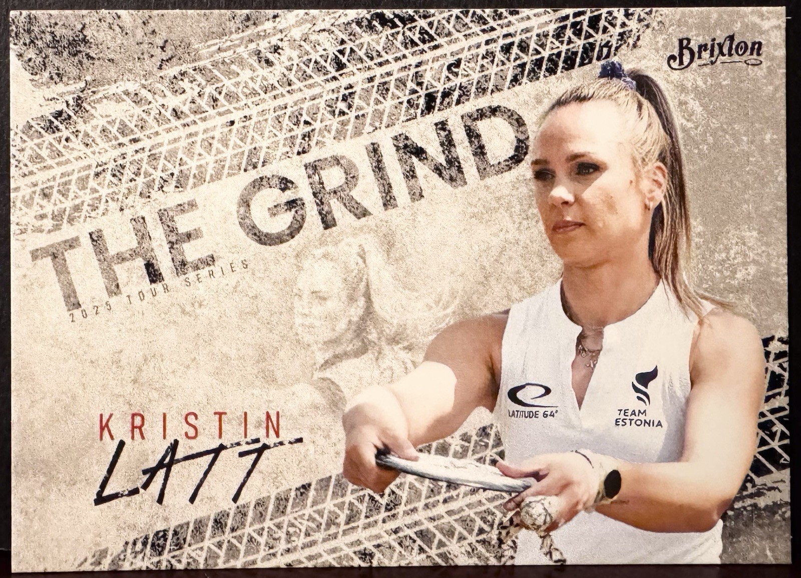 Kristin Latt 2025 Brixton The Grind Disc Golf Trading Card #TG25-18