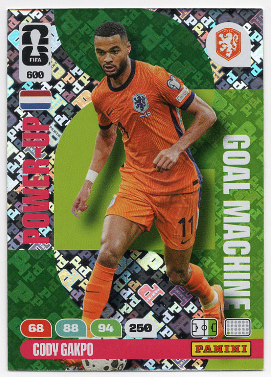 #600. Cody Gakpo (Netherlands) Panini Adrenalyn XL FIFA World Cup 2026