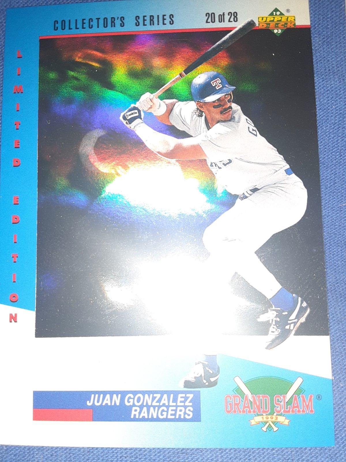 1993 Upper Deck Diamond Gallery – Juan González #20 /123600