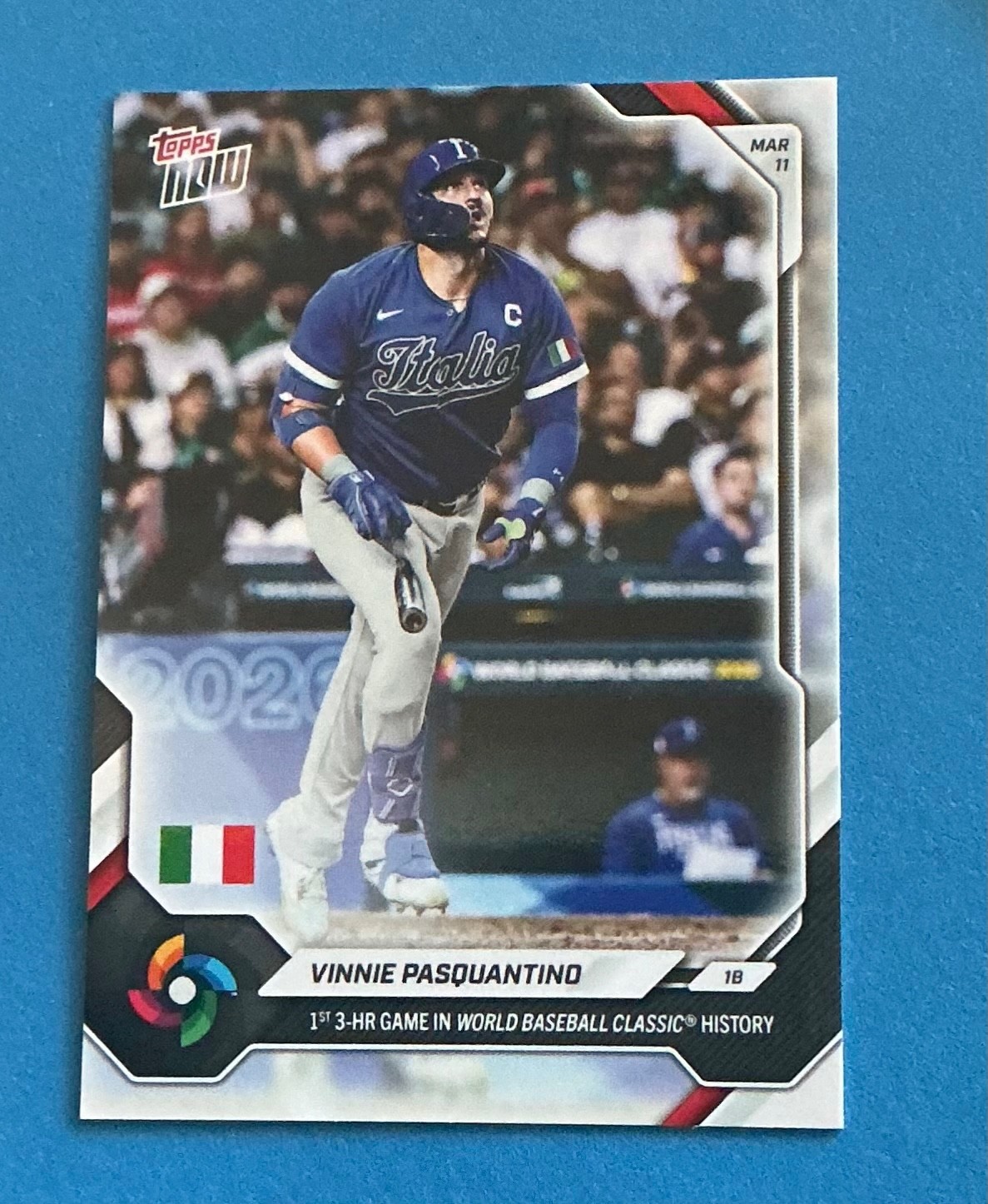 Vinnie Pasquantino 1st 3-HR Game in WBC History 2026 Topps Now #WB24