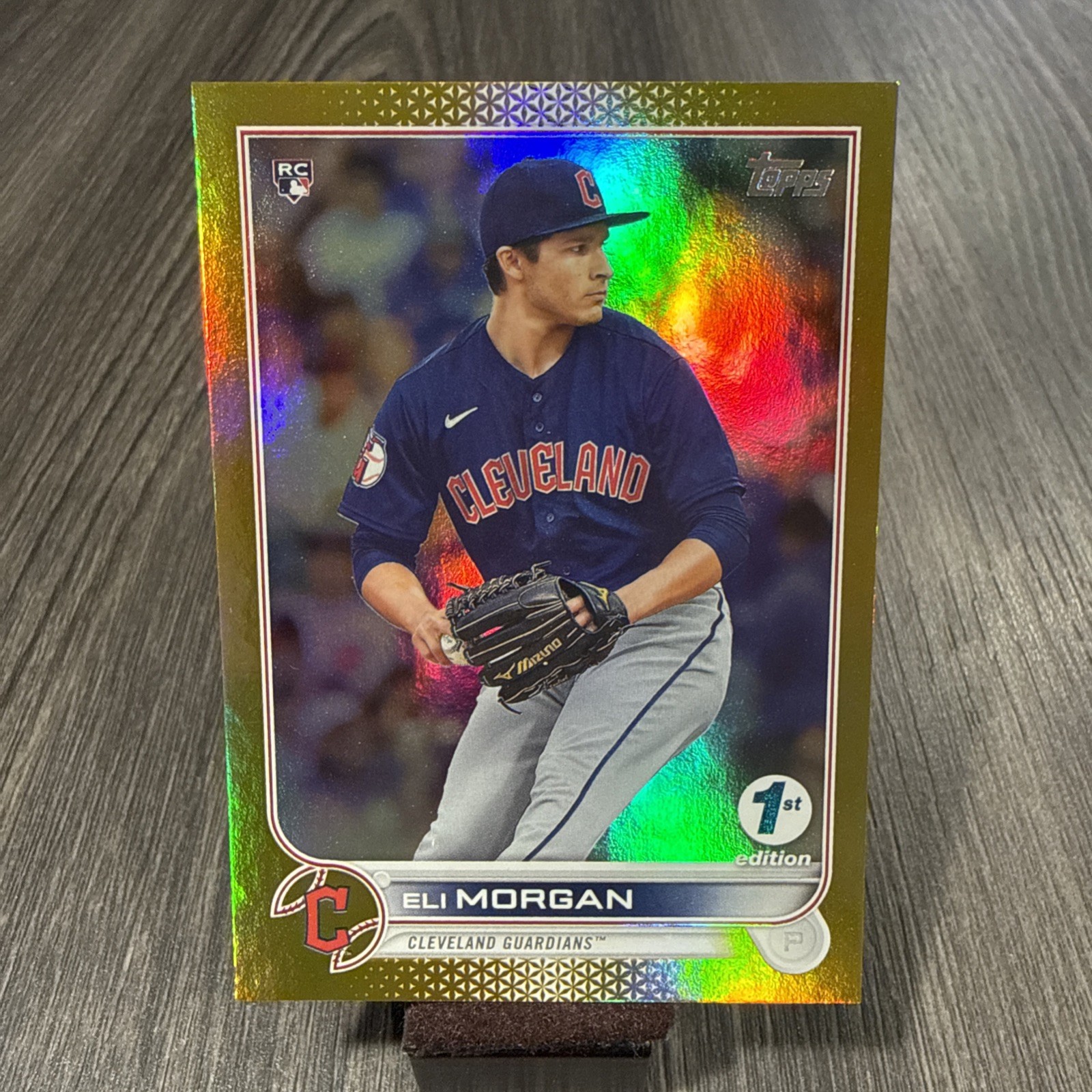 2022 Topps Series 1 1st Edition Gold Foil Eli Morgan RC Guardians #217
