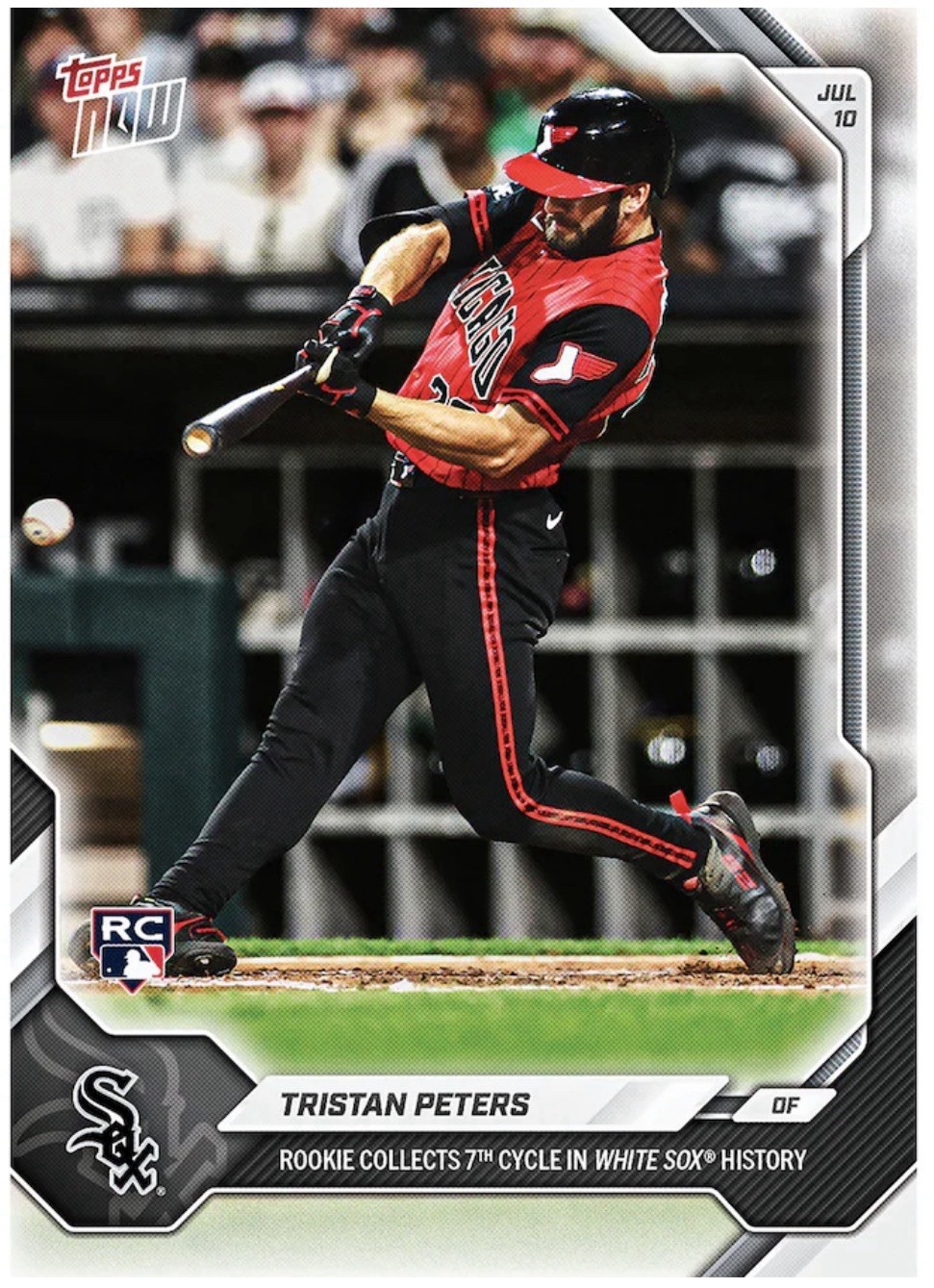 Tristan Peters RC Hits Cycle 2026 MLB Topps NOW Card 441 Presale