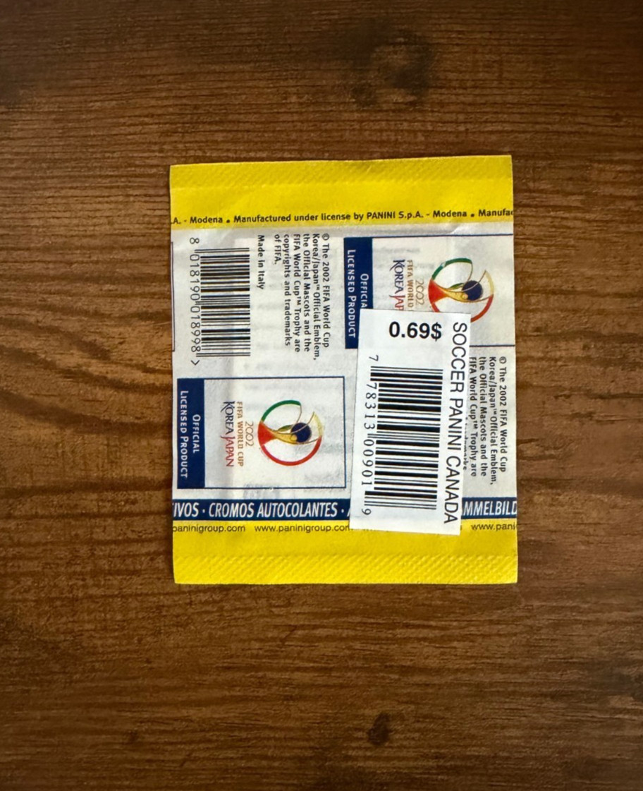(1) Sealed Pack (6 Stickers) 2002 Korea Japan Panini World Cup Zlatan Ronaldo +