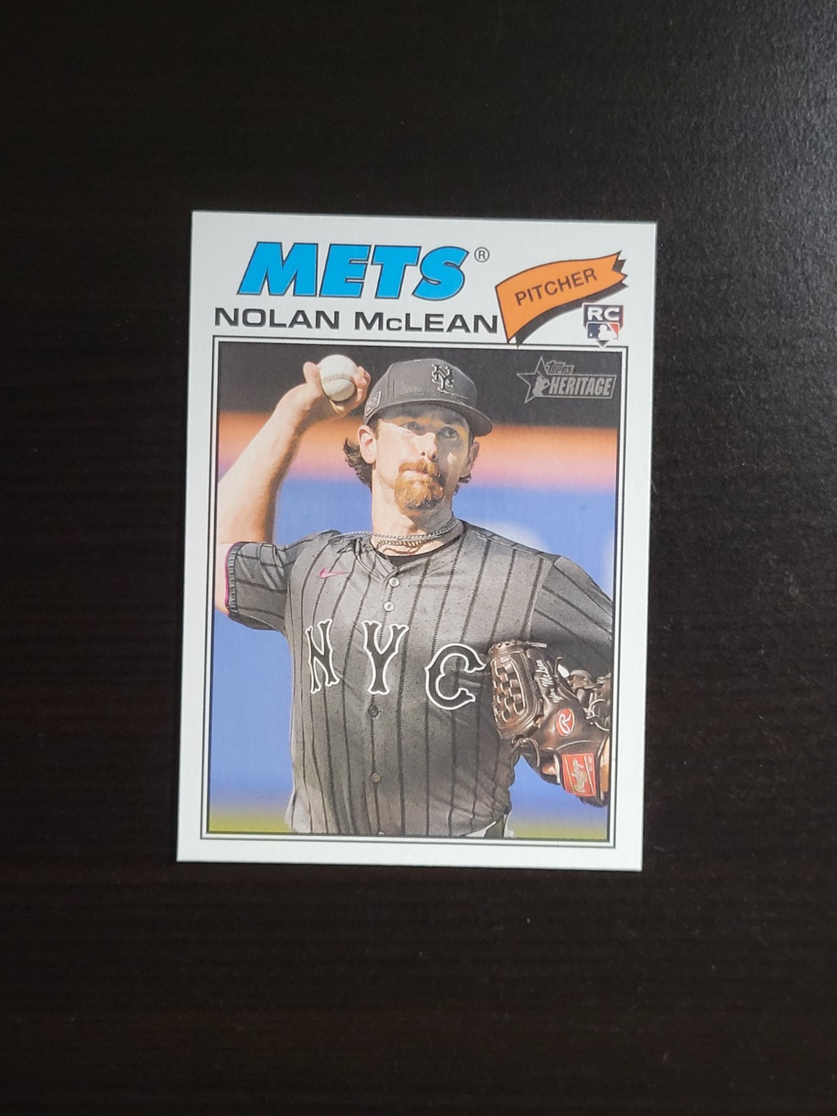 2026 Topps Heritage #150 Nolan McLean New York Mets Rookie