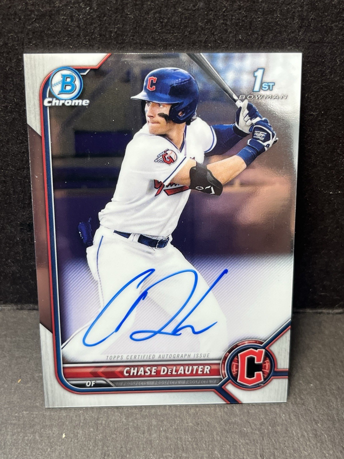 2022 Bowman Chrome Chase Delauter Auto Rookie 1st Guardians