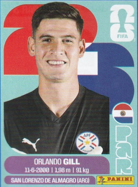 ⚽️Orlando Gill 2026 Panini FIFA World Cup Stickers PAR3 Portrait PAR 3 Latin ⚽