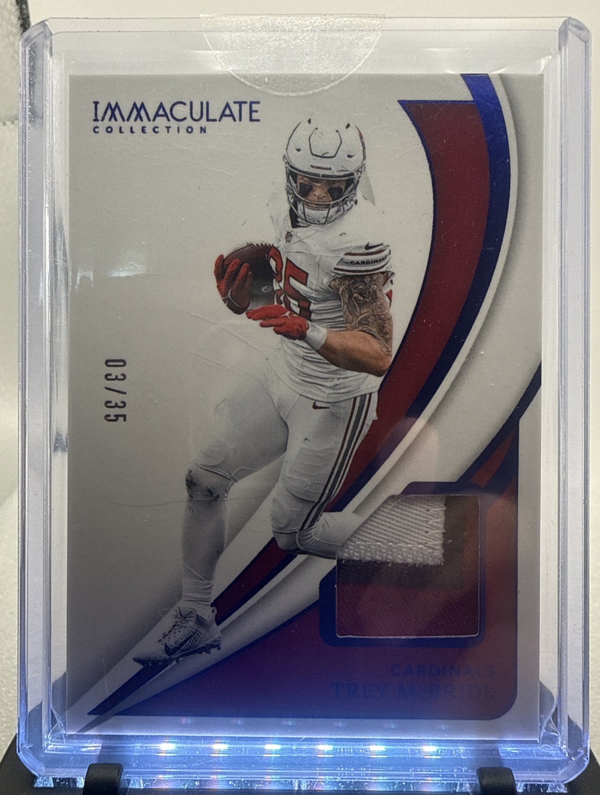 2024 Panini Immaculate – Memorabilia Trey McBride, Trey McBride #71 Blue /35
