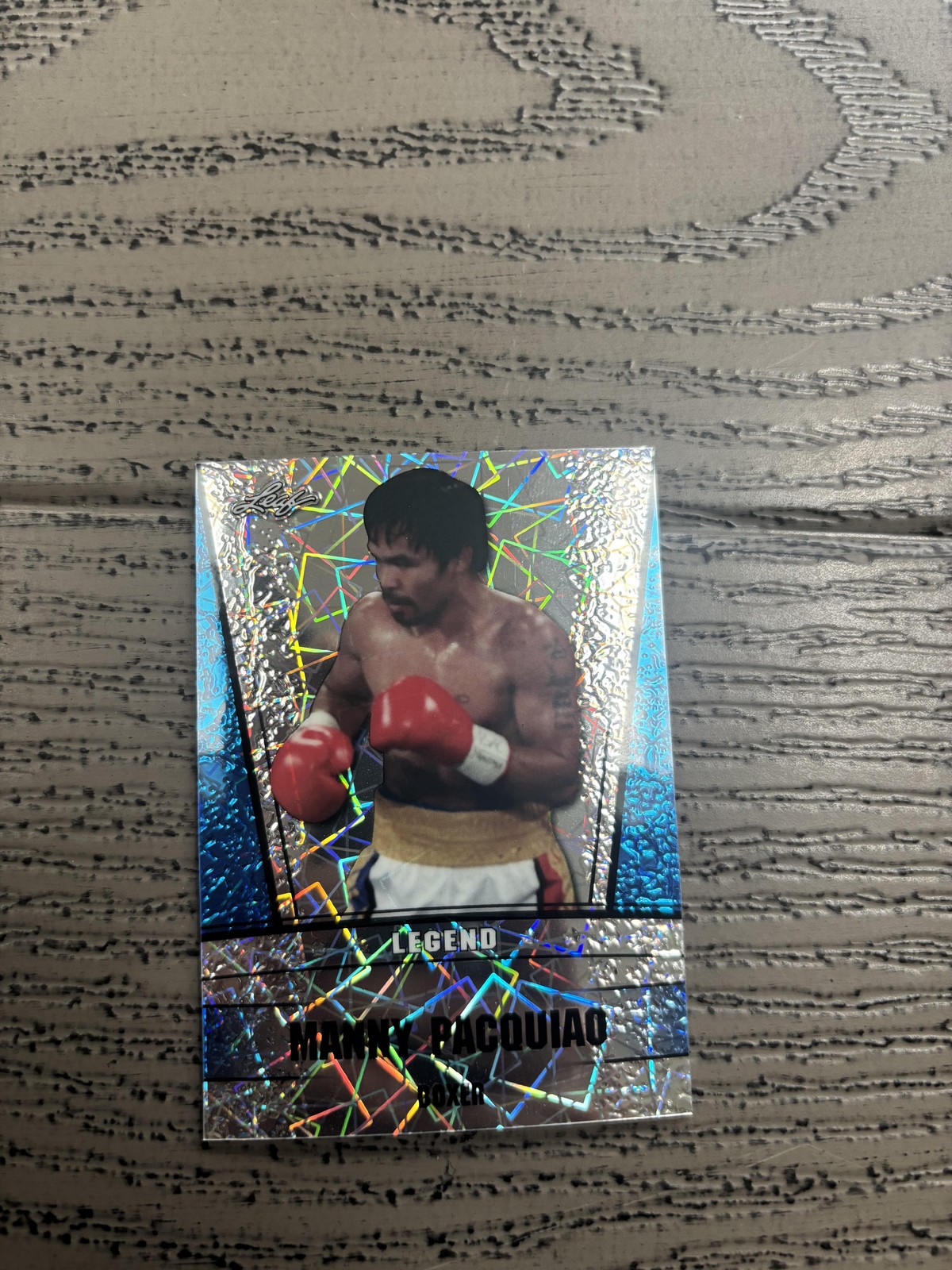 Manny Pacquiao 2024 Leaf Legend Metal Blue /20 RC