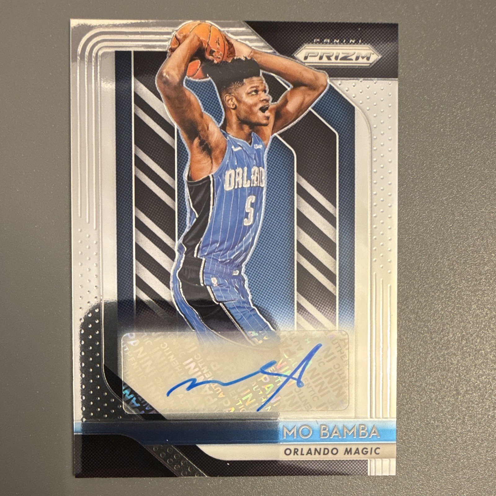2018-19 Panini Prizm Mo Bamba Auto Orlando magic RS-MBB