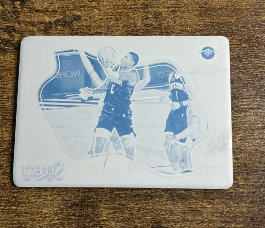 2022-23 SELECT COURTSIDE KEVIN PORTER JR BASE SET CYAN PLATE 1/1 ROCKETS SSP