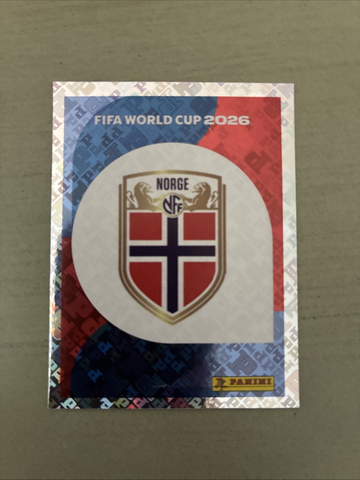 2026 Panini FIFA World Cup Stickers – Norway Team Logo Badge Foil #NOR 1