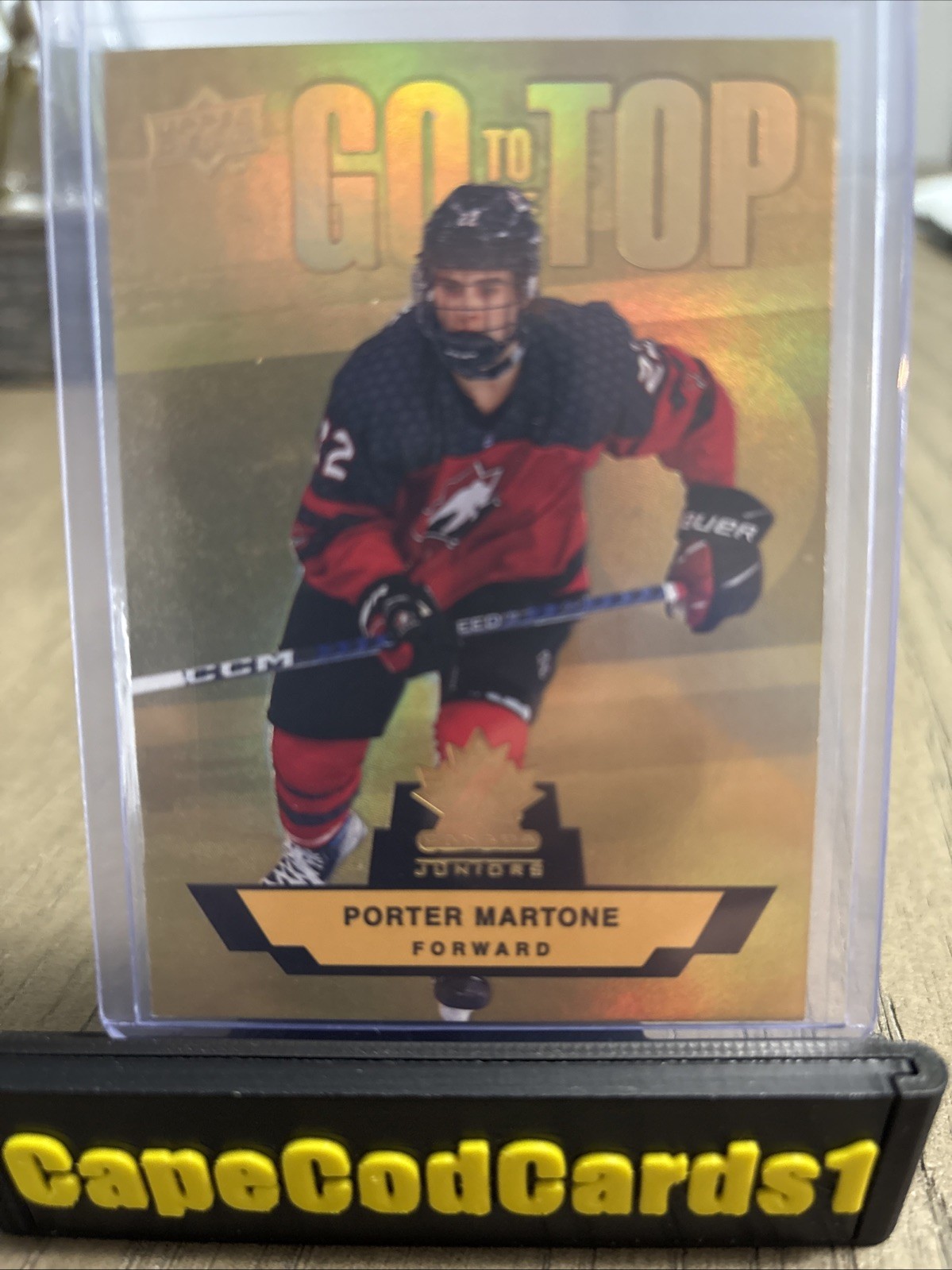2023 Upper Deck Team Canada Juniors – Go to the Top Porter Martone #GT-30 (RC)