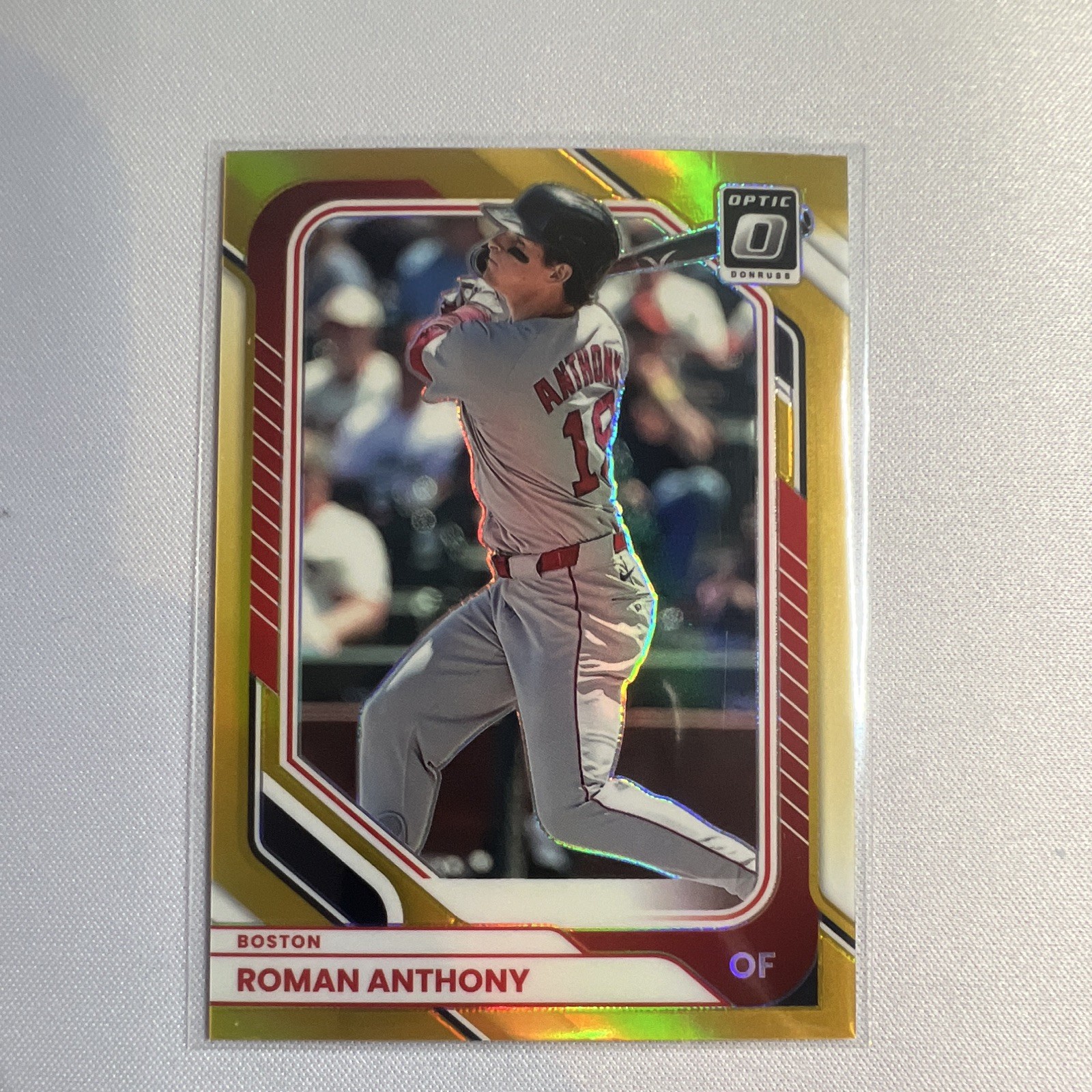 2026 Donruss Optic – Roman Anthony – Gold Prizm /10 – SSP – Red Sox – True Gold