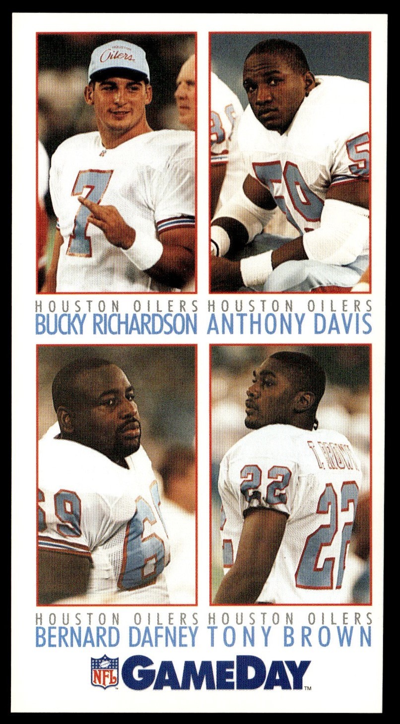 1992 GameDay Anthony Davis/Bucky Richardson/Tony Brown/Bernard Dafney Rookie