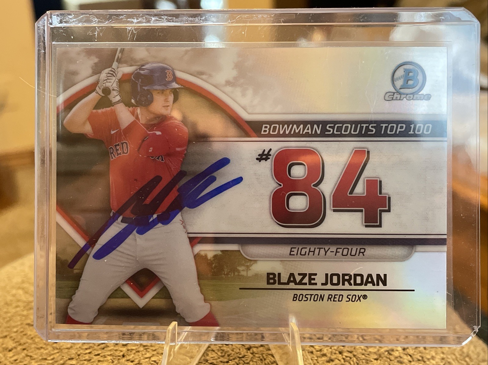 2023 Bowman – Bowman Scouts Top 100 Blaze Jordan Auto #BTP-84 (RC) Red Sox