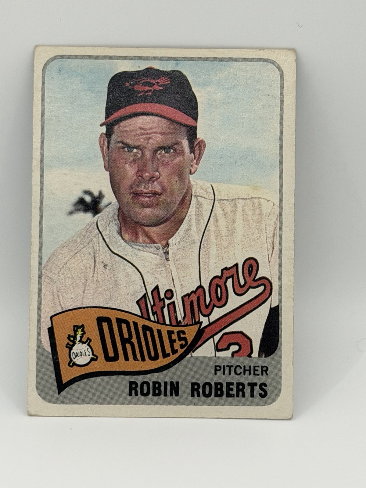 1965 Topps – Robin Roberts #15 1st Ballot HOF 1976. 286 Career Wins Orioles !