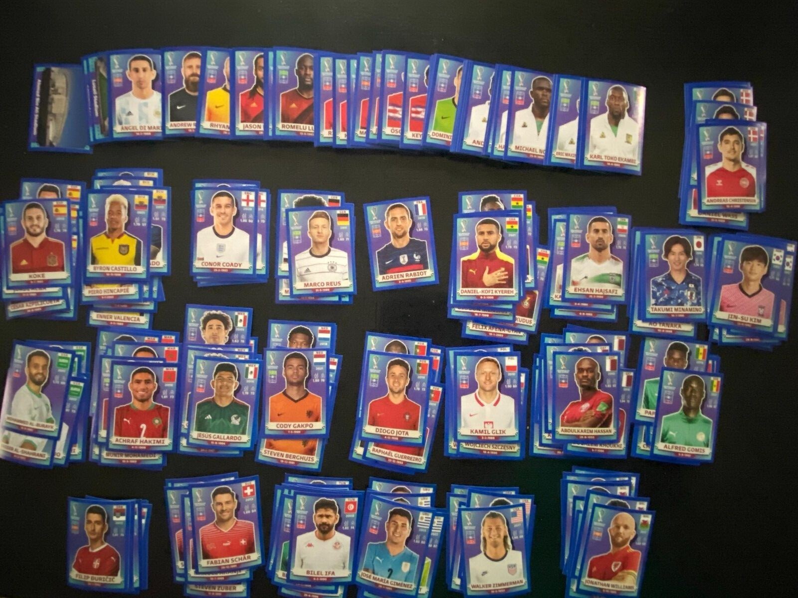 2022 World Cup Qatar Panini Stickers USA EDITION BLUE BORDER PARALLEL PICK