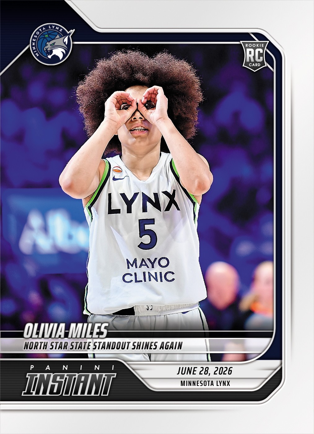 *PRESALE* 2026 Panini Instant WNBA Olivia Miles RC #200 ~ Minnesota Lynx