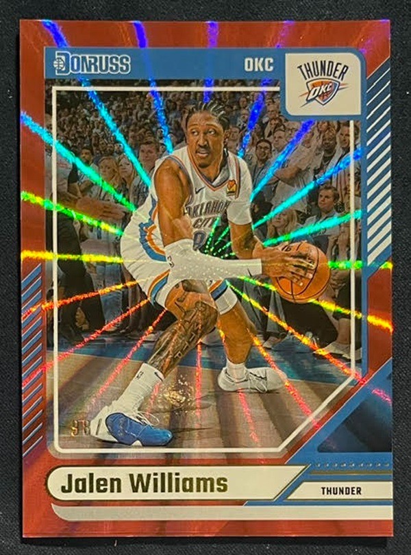 2024-25 Panini Donruss – Jalen Williams #20 Holo Red Laser /99