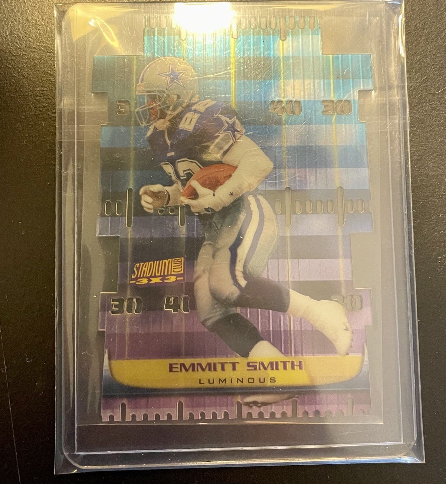 1999 Topps Stadium Club – 3×3 Emmitt Smith #T2B Luminous