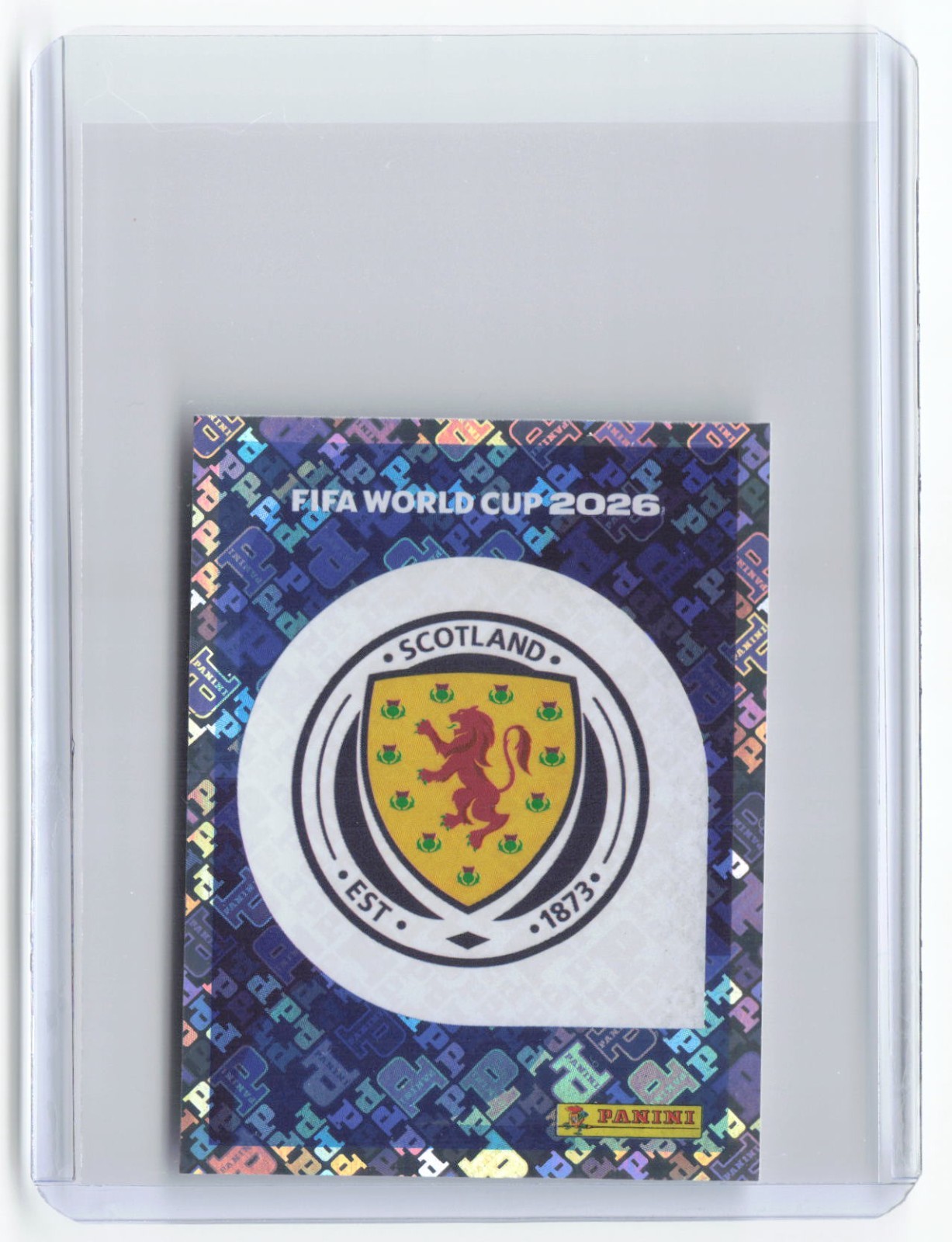 2026 Panini FIFA World Cup Soccer Sticker #SCO1 Scotland Team Logo Foil Album