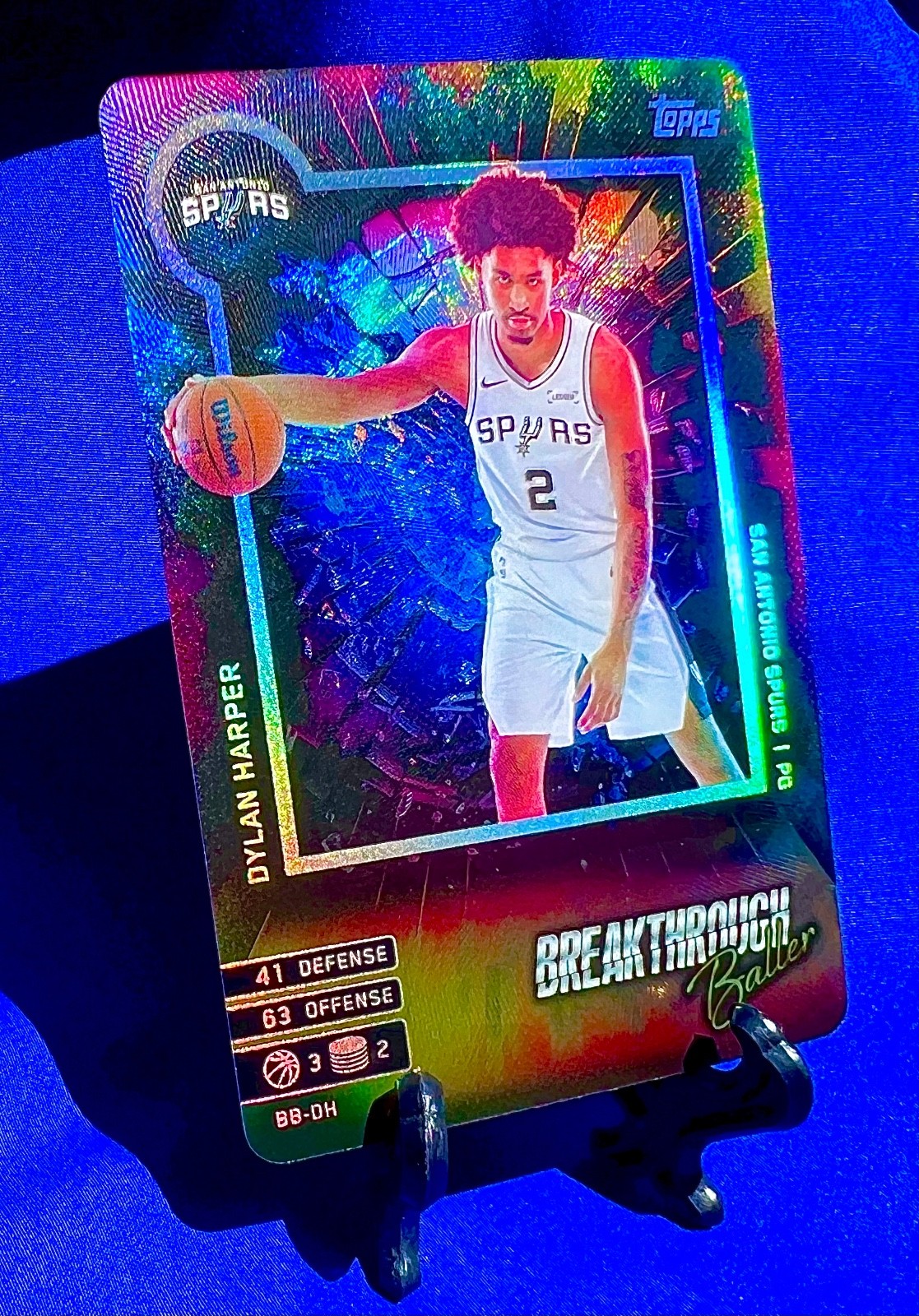 2025 Topps Match Attax Foil Dylan Harper Breakthrough Baller #BB DH RC SPURS