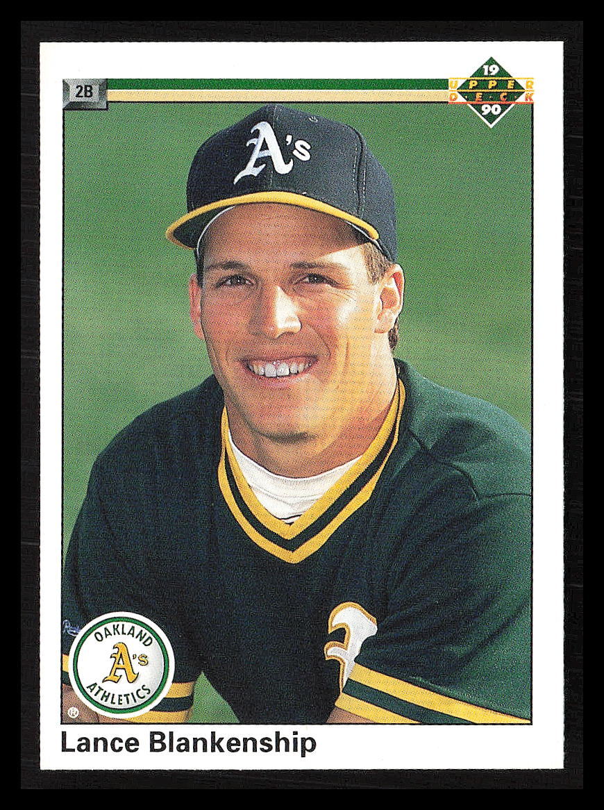 Lance Blankenship 1990 Upper Deck #687 Oakland Athletics