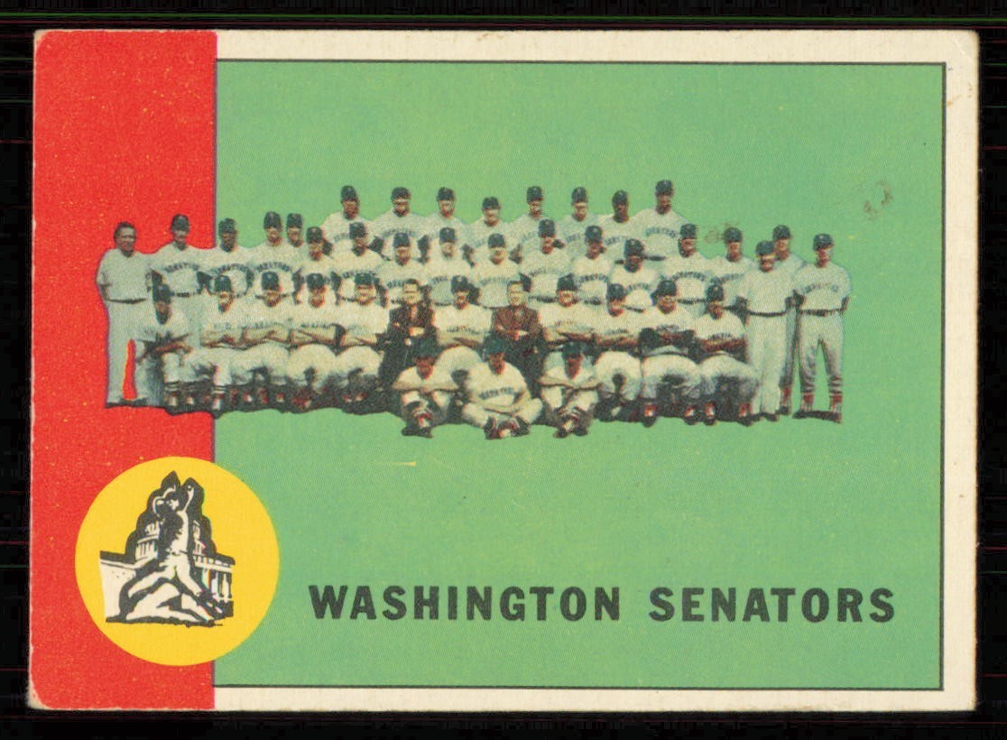 1963 Topps #131 WASHINGTON SENATORS Team VGEX