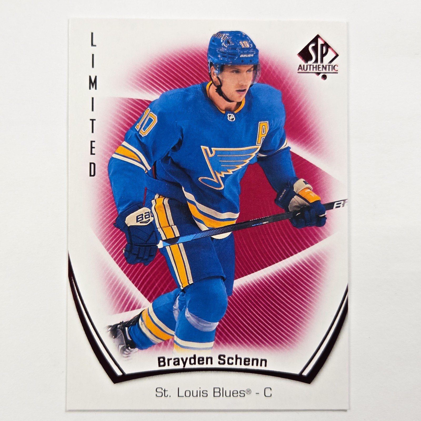 2021-22 SP Authentic – Brayden Schenn #94 Limited Red