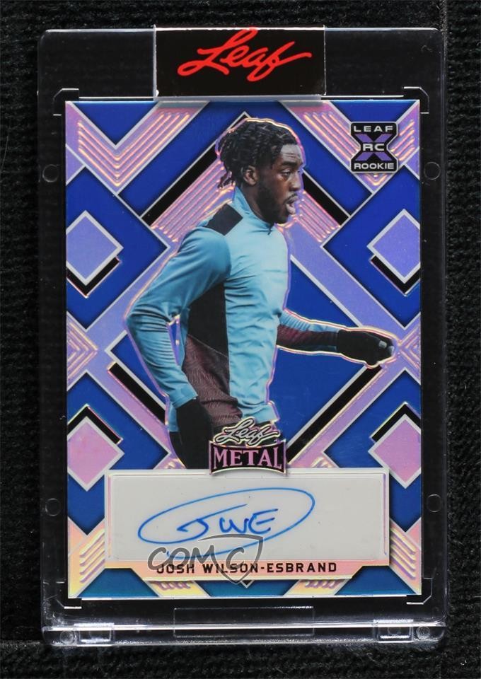 2022 Leaf Metal Blue Prismatic 11/25 Josh Wilson-Esbrand #BA-JWE Auto 8d2