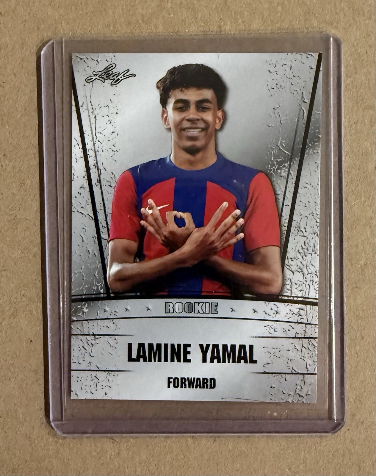 2024 Leaf Rookie Lamine Yamal FC Barcelona La Liga RS-08 Rookie Card